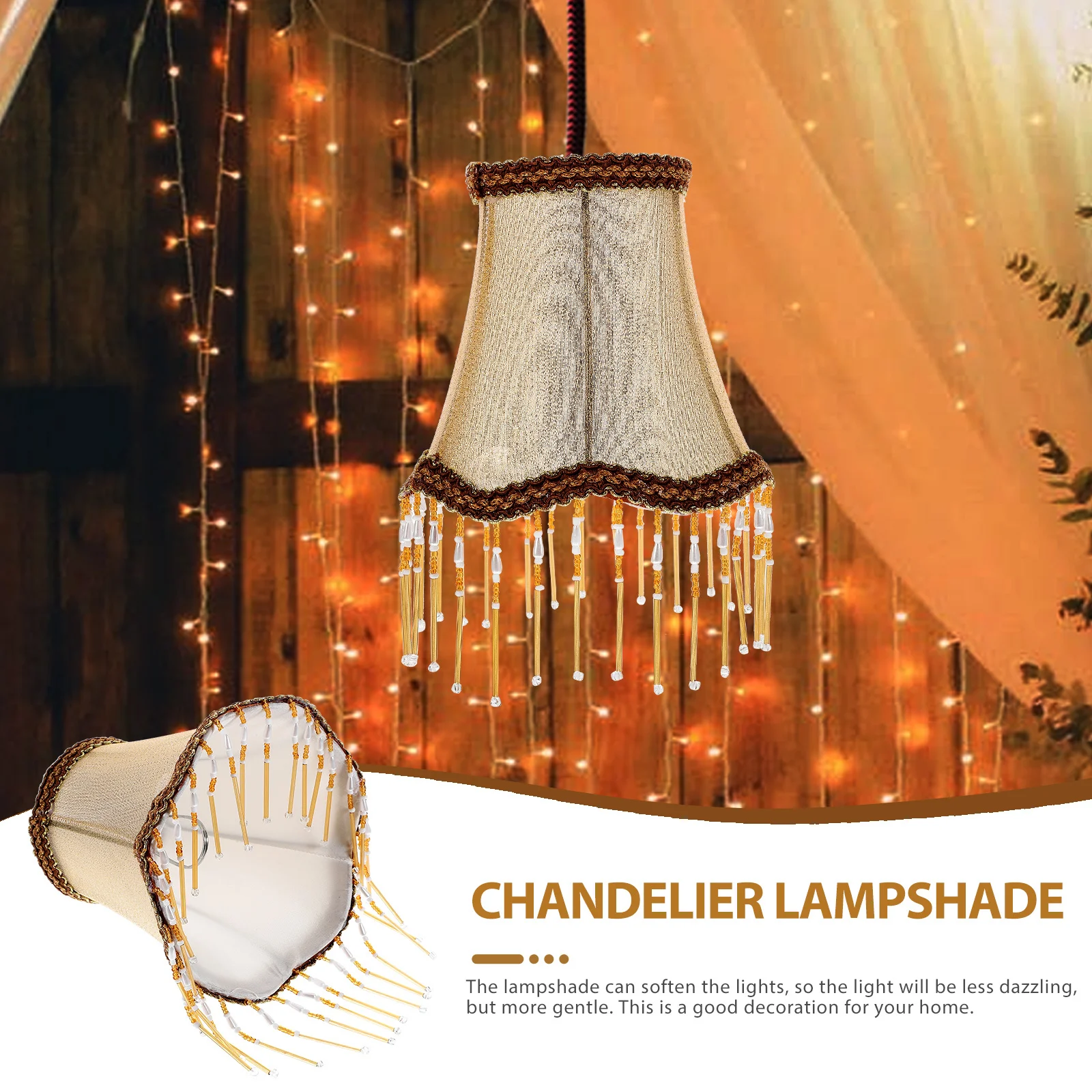 

1 шт., хрустальный абажур, винтажная европейская ткань для прикроватной напольной настольной лампы, декоративный светильник, аксессуары для ламп