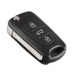 1 unidad para Hyundai 3 botones Flip Key Fob funda carcasa funda para llave remota para Hyundai I20 I30 X35 IX20 Veloster piezas de cubierta de llave