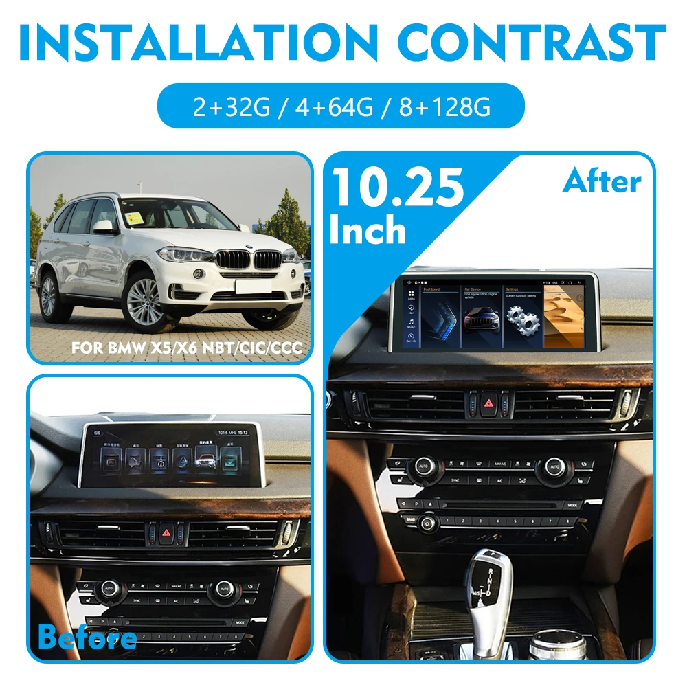 مشغل وسائط متعددة أندرويد 13 للسيارة ، راديو لبي. دبليو X5 E70 X6 E71 NBT CCC CIC ، نظام تحديد المواقع والملاحة ، صوت ستيريو ، مشغل سيارة ، شاشة ،