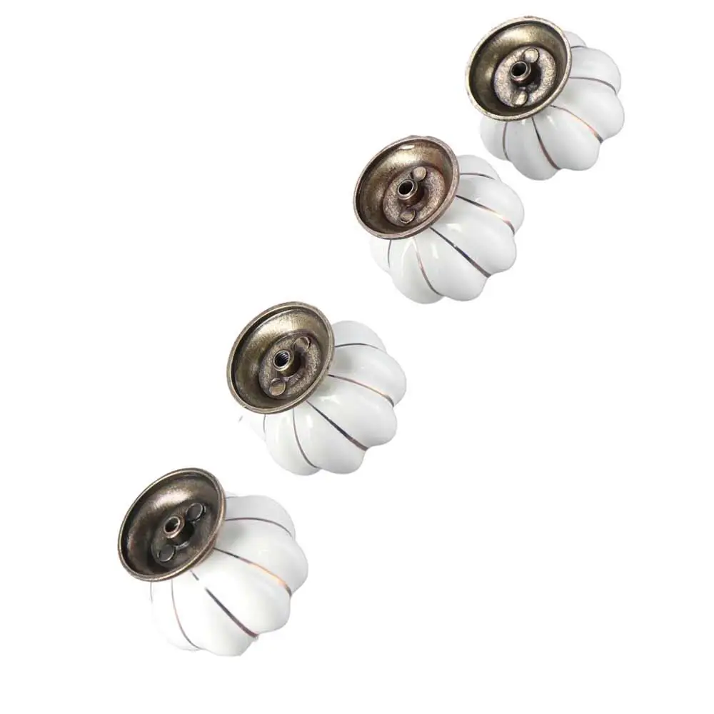 

Vintage 1Pcs With Screws Hardware Pumpkin Single Hole Door Knob Drawer Pull Door Handle Drawer Knob