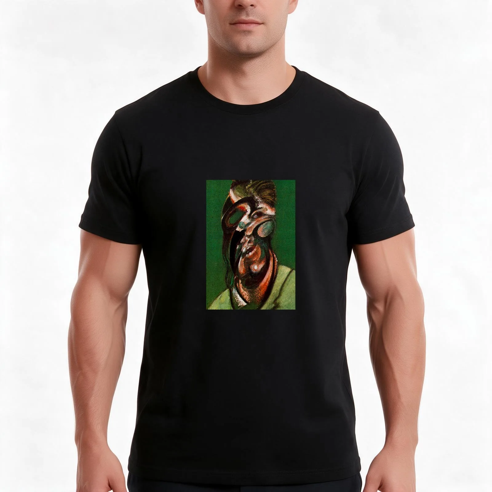 art francis bacon T-Shirt Summer Casual Cotton Tee Oversized Streetwear Tops Vintage Graphic Print Loose Fit Short Sleeve