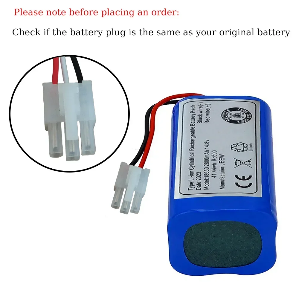 

For replacing batteries in robot vacuum cleaners and sweeping machines 14.8V 2800mAh lithium battery 18650 4S1P