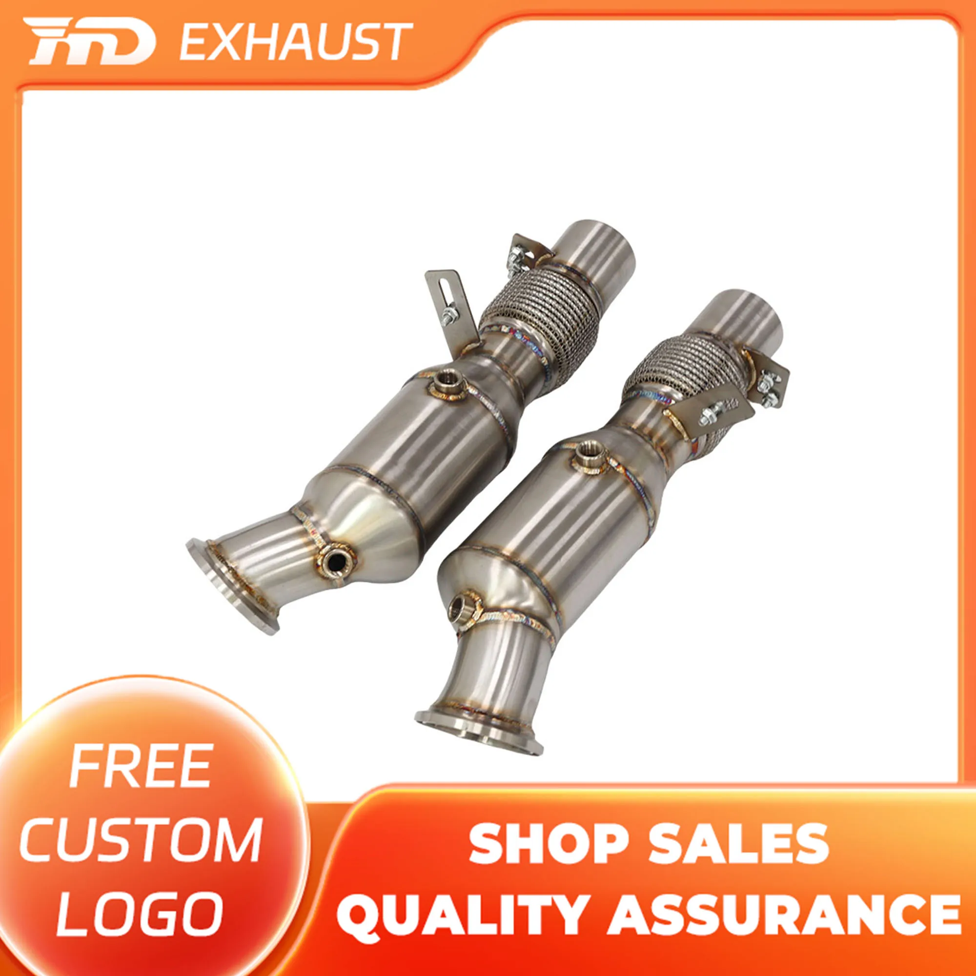 

HMD Exclusive Customization Stainless Steel for BMW M760i G11 G12 6.6T Downpipe Without Thermal Insulation With Catalysis Parts