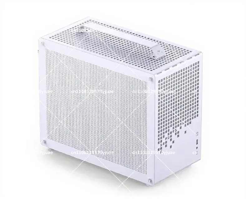 MATX Computer Case with Mesh Side Panel and Handle for PC Builds