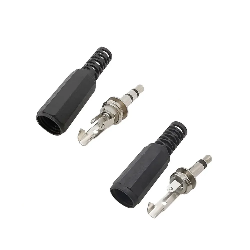 5/10Pcs 3.5mm Male Mono Stereo Audio Plug Jack Connector 2/3 Pole DIY Repair Headphone Adapter Wire Terminals