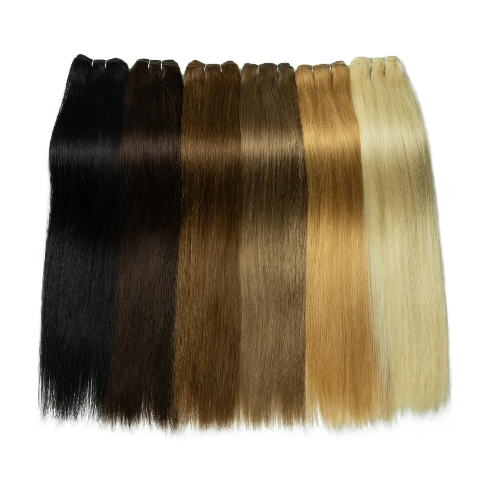 613 Blonde Highlight Human Hair Bundles Brazilian Human Hair Soft Weave Blonde Brown Colored Ombre Silky Human Hair Extensions