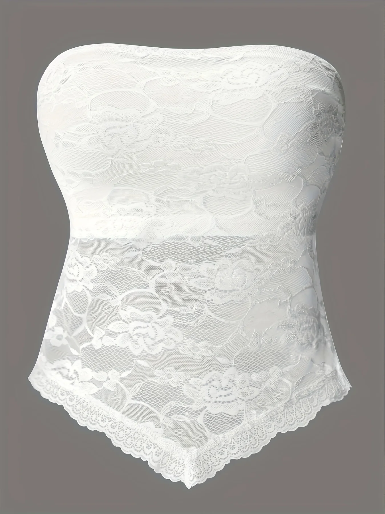 Top Versátil de Mujer, Blanco, Hombros Descubiertos, Color Sólido, Semitransparente, Sexy y Elegante, de Moda