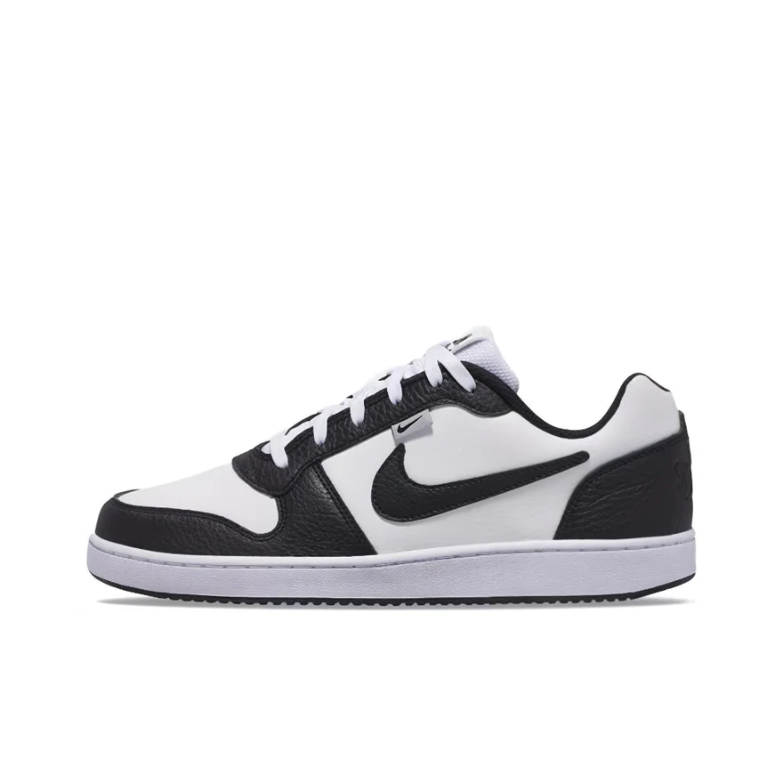 Nike EBERNON low prm white black soft, durable, shock-absorbing low top board shoes men's black and white panda