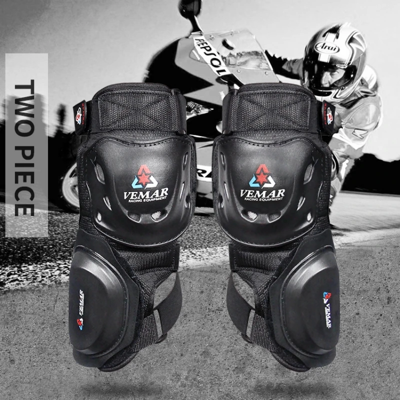 VEMAR Motorcycle Shockproof Gear Road Racing Knee Folding Professional Slider Fast Ship Knee Pads Protective Clothing