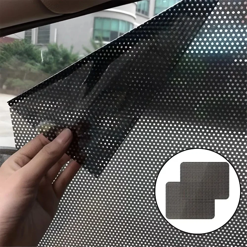Universal Car Static Sun Shade Film Dot Matrix UV Heat Insulation Anti-Glare Removable Window Tint Sun Visor