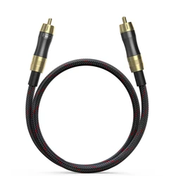 FiiO LR-RCA1 RCA analog audio cable high-purity OFC wire 24K gold plating