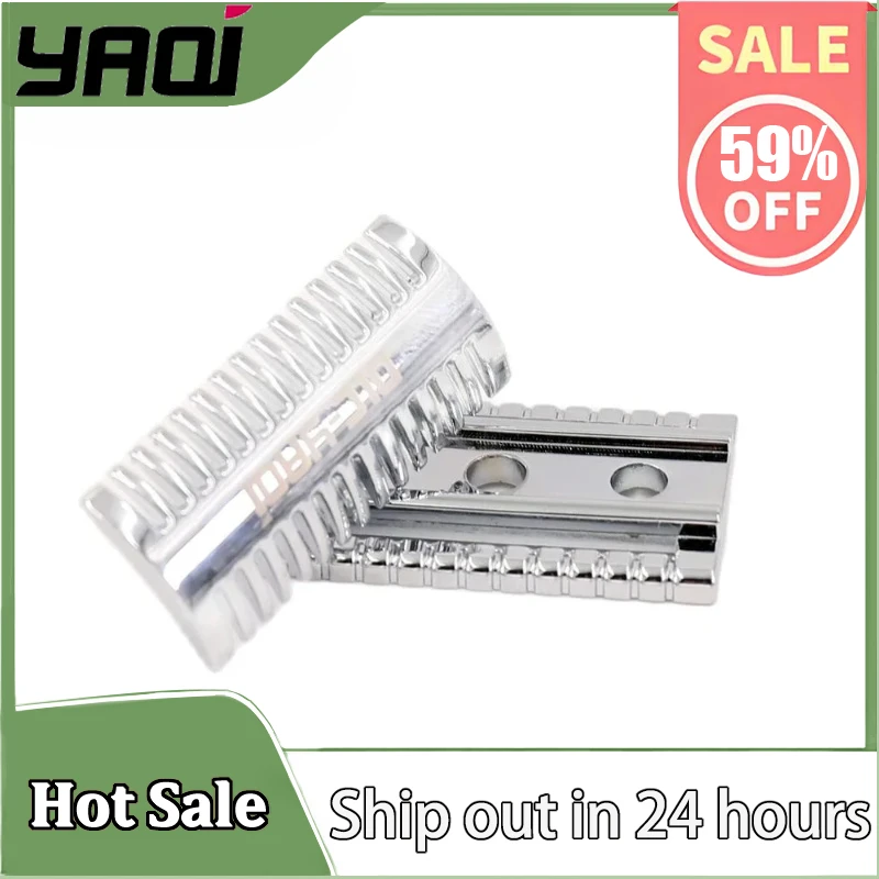 

YAQI Mellon-Cob Zinc Alloy Mens Safety Razor Head for Shaving Razors Portable Precision Shaving Tool for Barber Grade (25g)