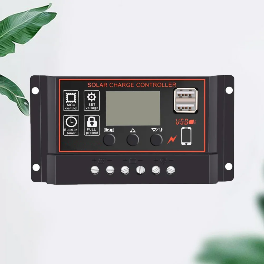 

30A 12V 24V Solar Generator Controller LCD Screen Dual USB Output Short Circuit Open Circuit Protection Solar Controller