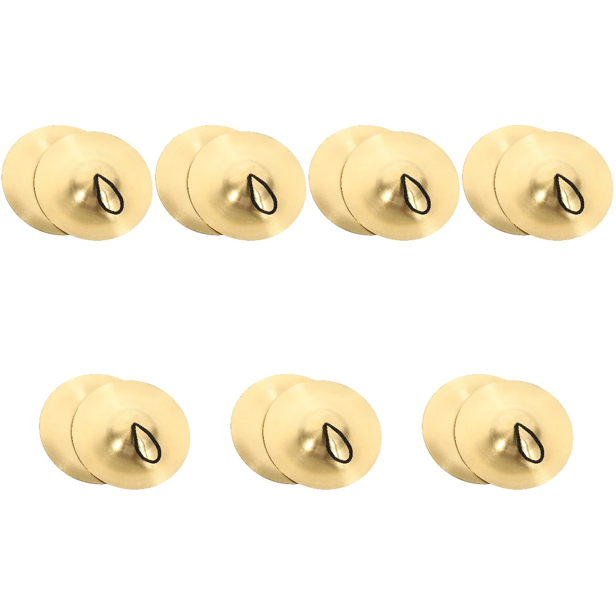 

7pcs 7 Pieces Finger Percussion Hand Cymbals Copper Small Zills Dance Musical Instrument Adult