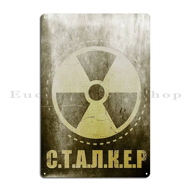 Loner Faction Patch S T A L K E R Metal Plaque Personalized Cave Vintage Printed Classic Tin Sign Poster