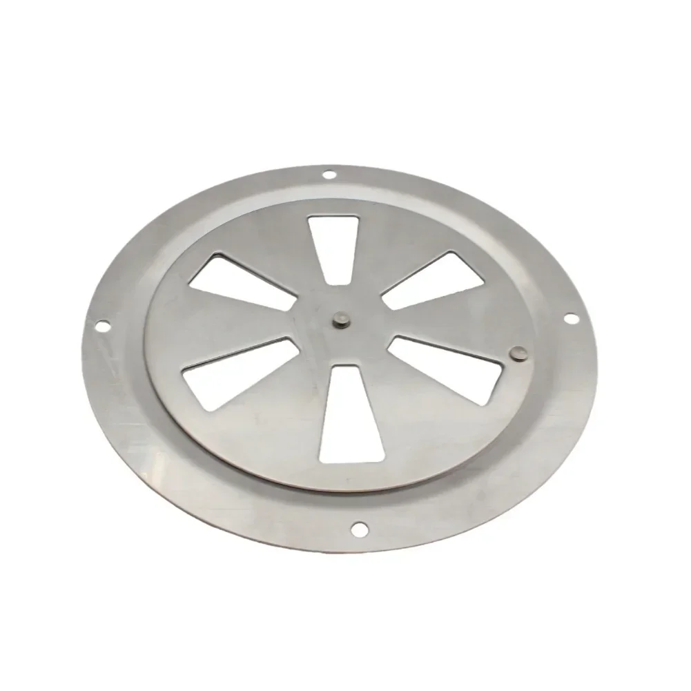 For Marine Use Stainless Steel 125mm Adjustable Ventilation Grille with Round Exhaust Vent and Side Mounted Airflow Control