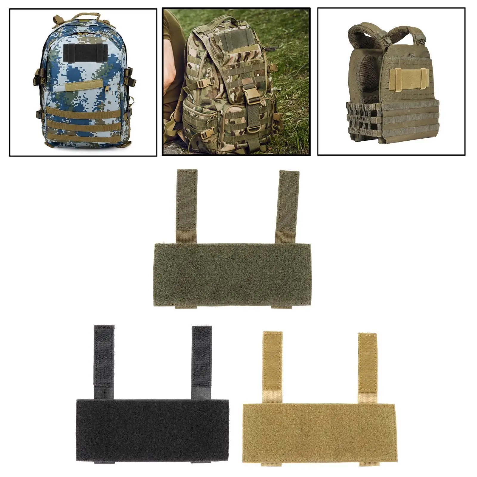 Morale Patches Board Display Attachment Stick Base Collection System Mounting Panel for Armband Bag Hunting Hiking