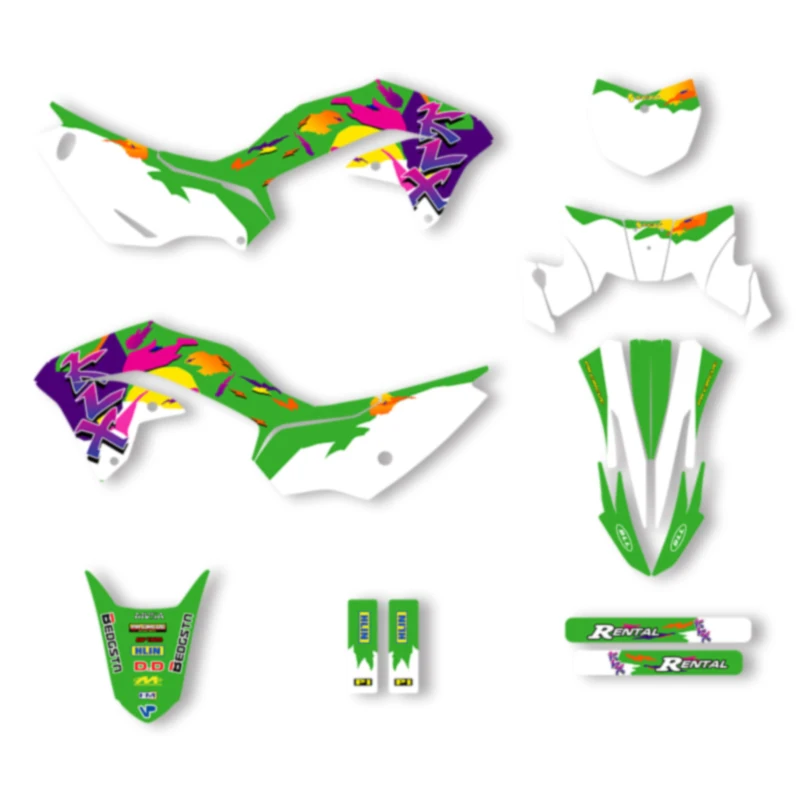 

SPACE Motorcycle Graphics Decals Stickers for KAWASAKI 2020 2021 2022 2023 KLX 230 230R Decals Stickers Kits 001