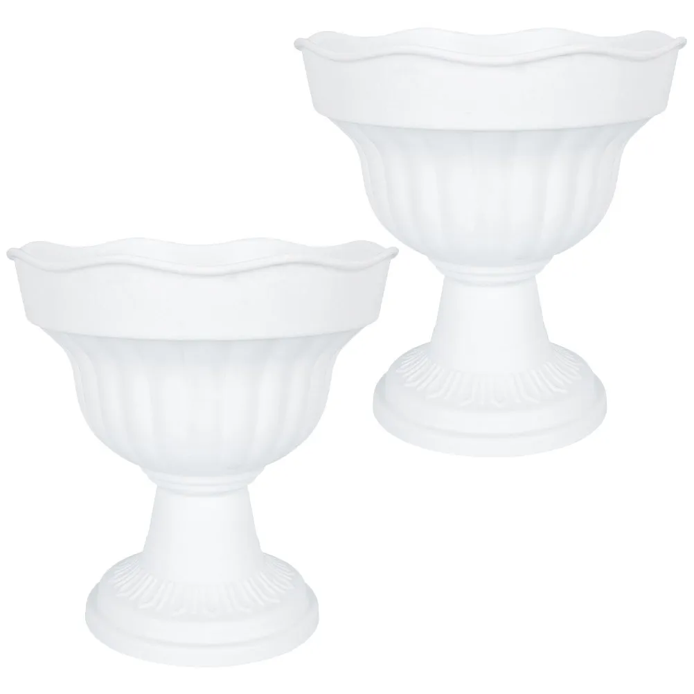 2pcs-road-guiding-flowerpot-plastic-roman-planter-lightweight-decorative-wedding-party-garden-front-porch-plant-pot-vintage