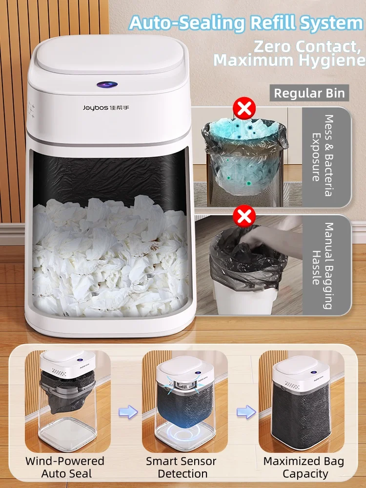 Bucket Bedroom Bathroom Toilet Paper Towel 10L Smart Sensing Trash Can Rechargeable Kitchen with Lid Sundry Storage
