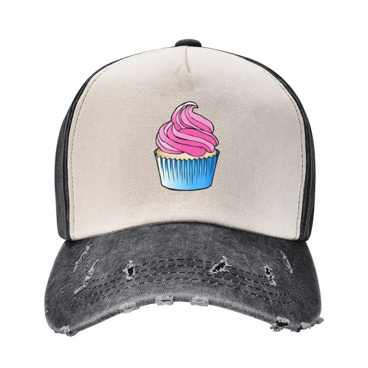 

Cupcake on hats and caps Baseball Cap Cosplay Snapback Cap fashionable custom Hat For Man Women's
