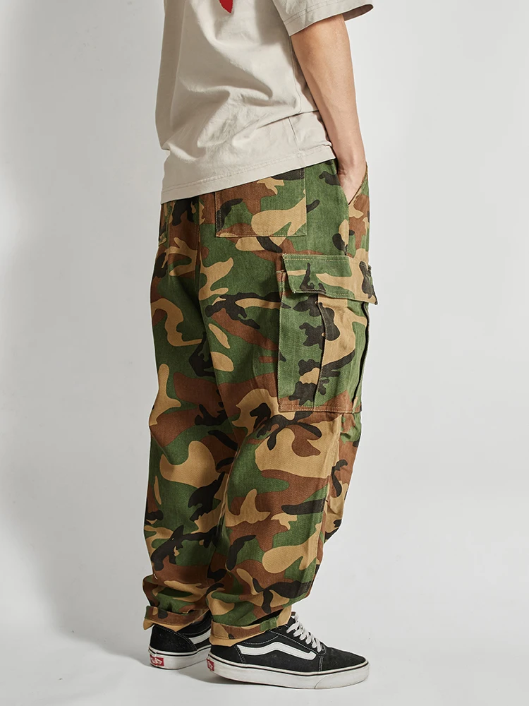 

y Sle повседневные брюки мужские свободные широкие брюки с несколькими карманами спецодежды в стиле милитари Sle 9-длинные морские городские брюки