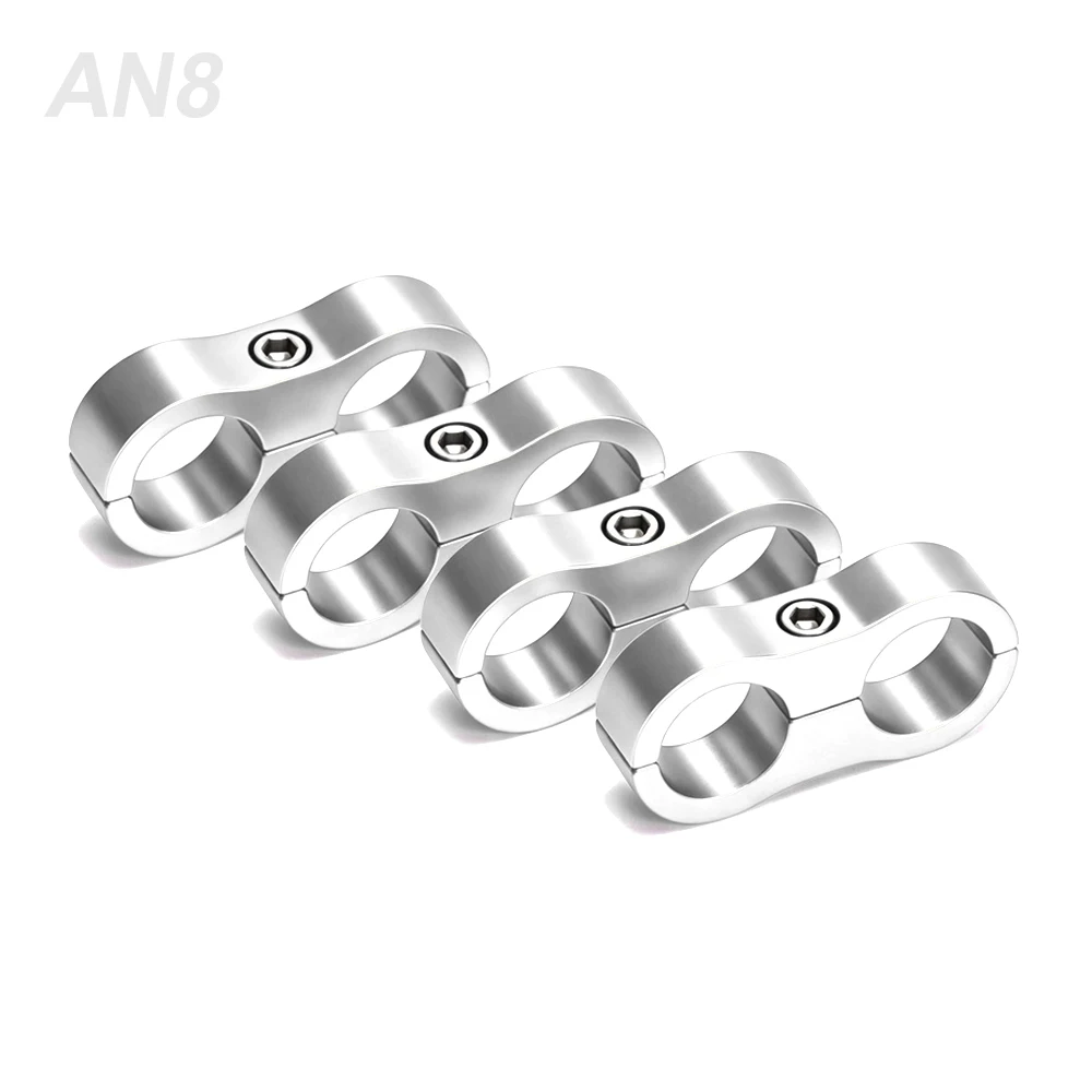 4-teiliges Aluminium-Leitungstrenner-Set Universeller Billet-Öl-, Kraftstoff- und Wasserschlauch-Trenner-Klemme Passend für AN4 AN6 AN8 AN10 – Detail 21
