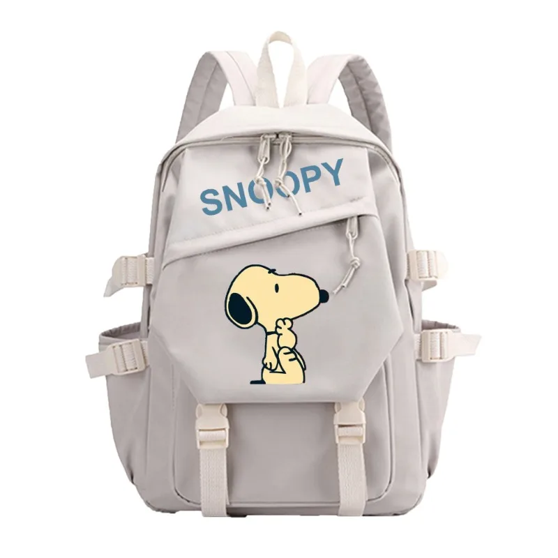 Snoopy Cartoon plecaki Anime nylonowe torby szkolne modny plecak dla dzieci studenci plecaki o dużej pojemności prezent urodzinowy dla dzieci