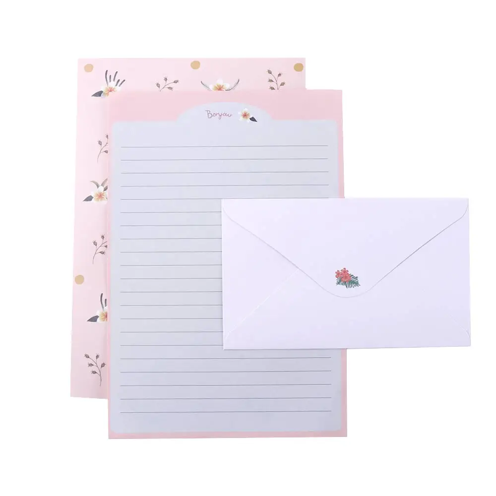 

Прекрасный блокнот для письма на День святого Валентина, мультяшный подарочный конверт, разные стили, писчая бумага, конверт, канцелярская бумага, бумага для писем