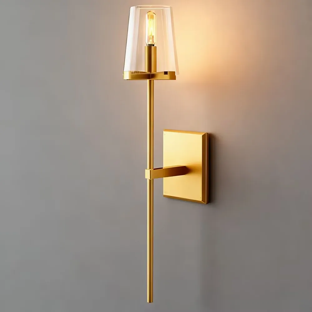 American style minimalist long style wall lamp, luxury and sophisticated villa and hotel background wall lamp, vanity light