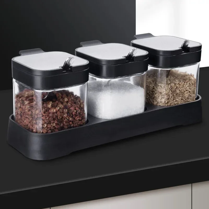 

# Moisture-proof Seasoning Bottle Sealed Seasoning Tank Heat-resistant Belt Rack Seasoning Box #