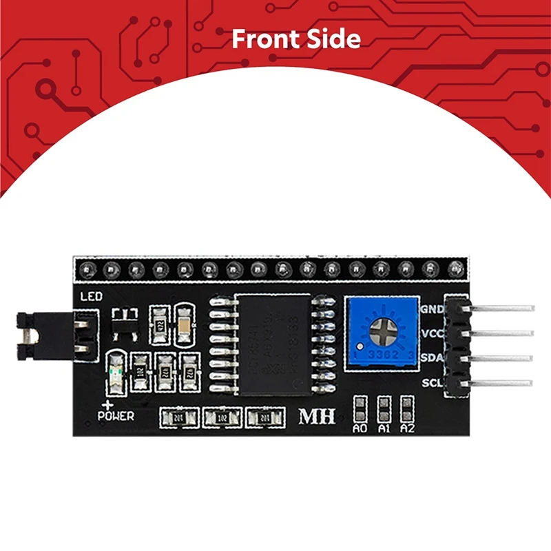 Top Deals I2C IIC Parent Serial Interface Adapter For 16-Character Display - Only 4 Instead Of 16 Connections Needed
