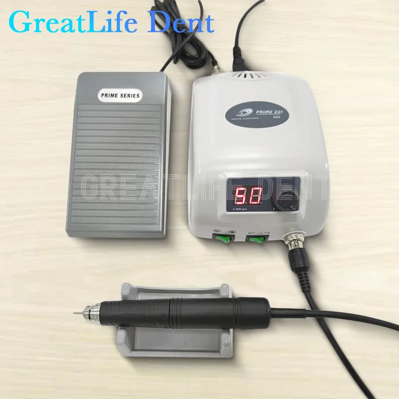 

GreatLife Dent 120W 50000 Rpm Brushless Micromotor Handpiece Prime 221 Dentistry Nail Pedicure Drills Jewelry Polishing Machine