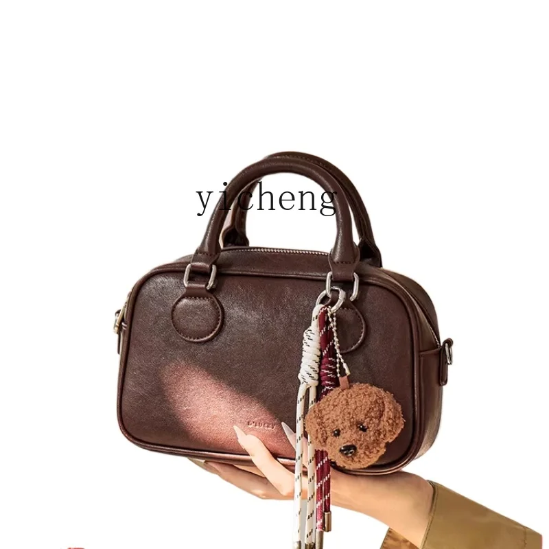 

XL vegetable tanned messenger bag autumn and winter premium leather women's bag 2024 niche handbag