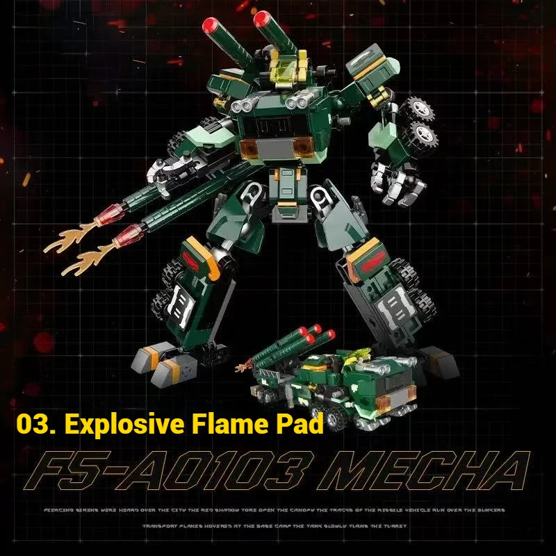 JAKI تحويل روبوت نموذج التجمع لعبة المنزل الإبداعية زخرفة اللبنات Mecha مجموعة هدية عيد ميلاد للأطفال #2