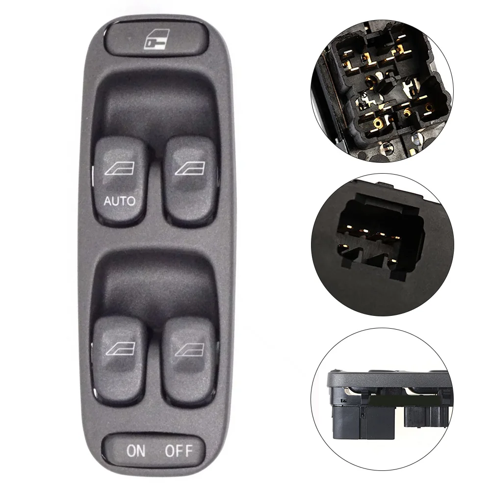 

Black Abs OEM Number 8638452 For Volvo For V70 1995-00 For S70 1998-00 Driving Glass Lift Switch Button Car Accessories