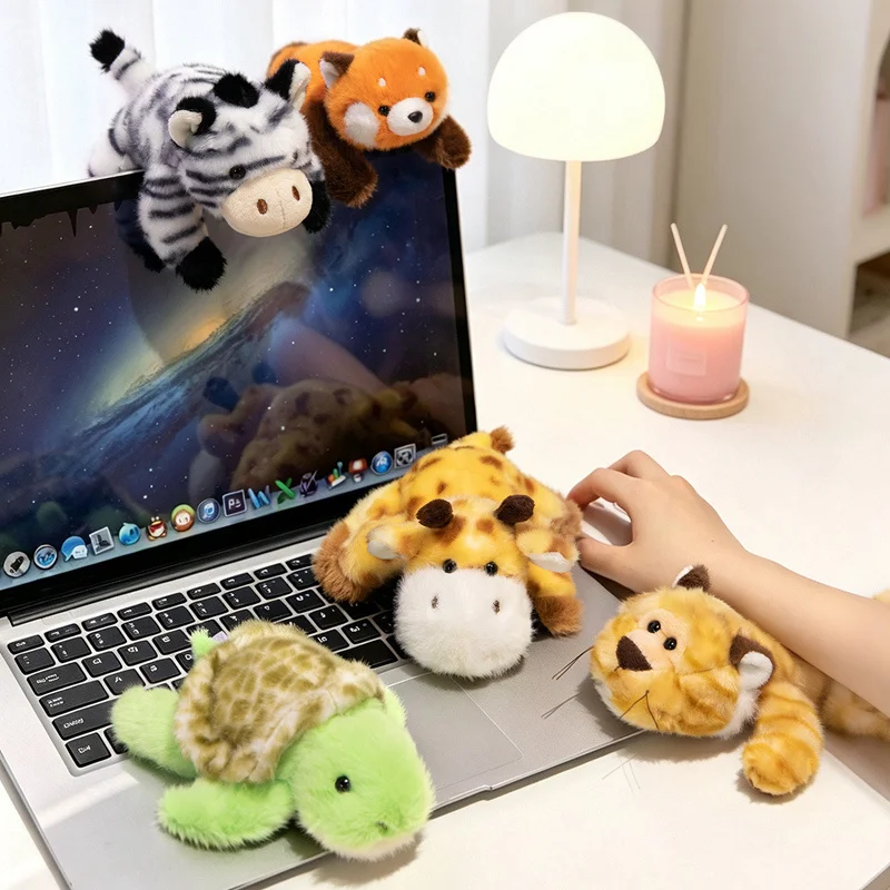 New Animal Series Plush Toys Magnetic Fridge Sticker Lovely Office Desktop Decorative Toys Kawaii Accompany Toys Creative Gifts
