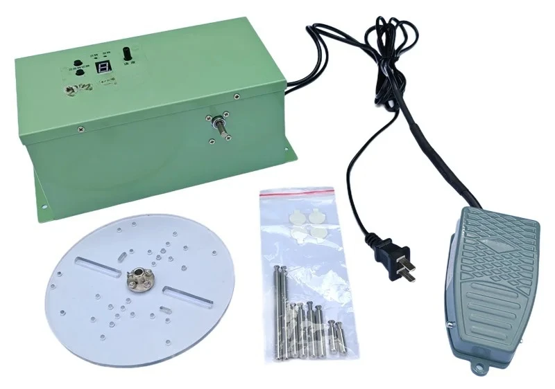 Small Handmade Electric Winding Machine Ribbon Shoelace Winder With Foot Switch 1-500RPM Speed Adjustable Wire Diameter 1-10MM
