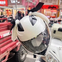 2 uds nuevo casco de motocicleta decoración orejas lindas Orejas de conejo Motocross casco pegatinas mujeres niño decoración accesorio Cosplay