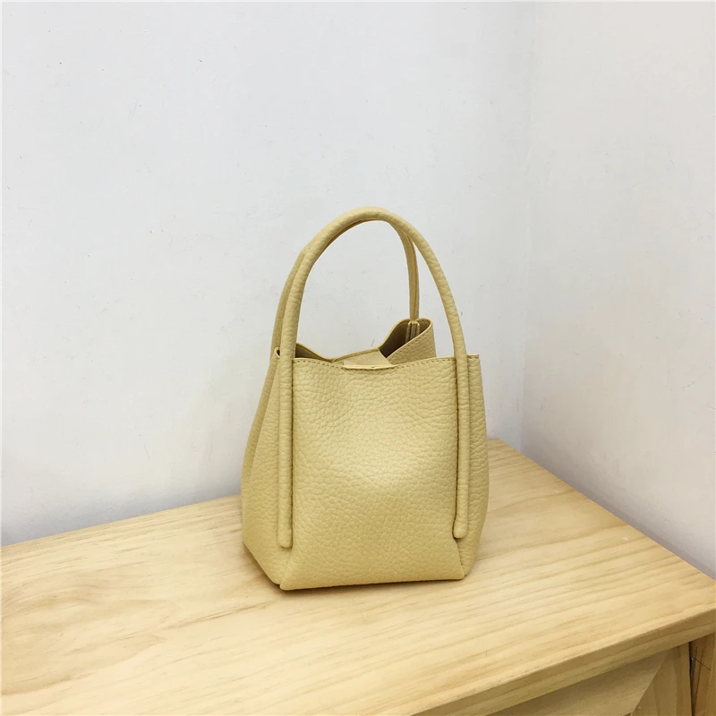 Mini Basket with Genuine Leather Design Luxury Handheld One Shoulder Cross Shoulder Mini Brand Bag for Women 2024