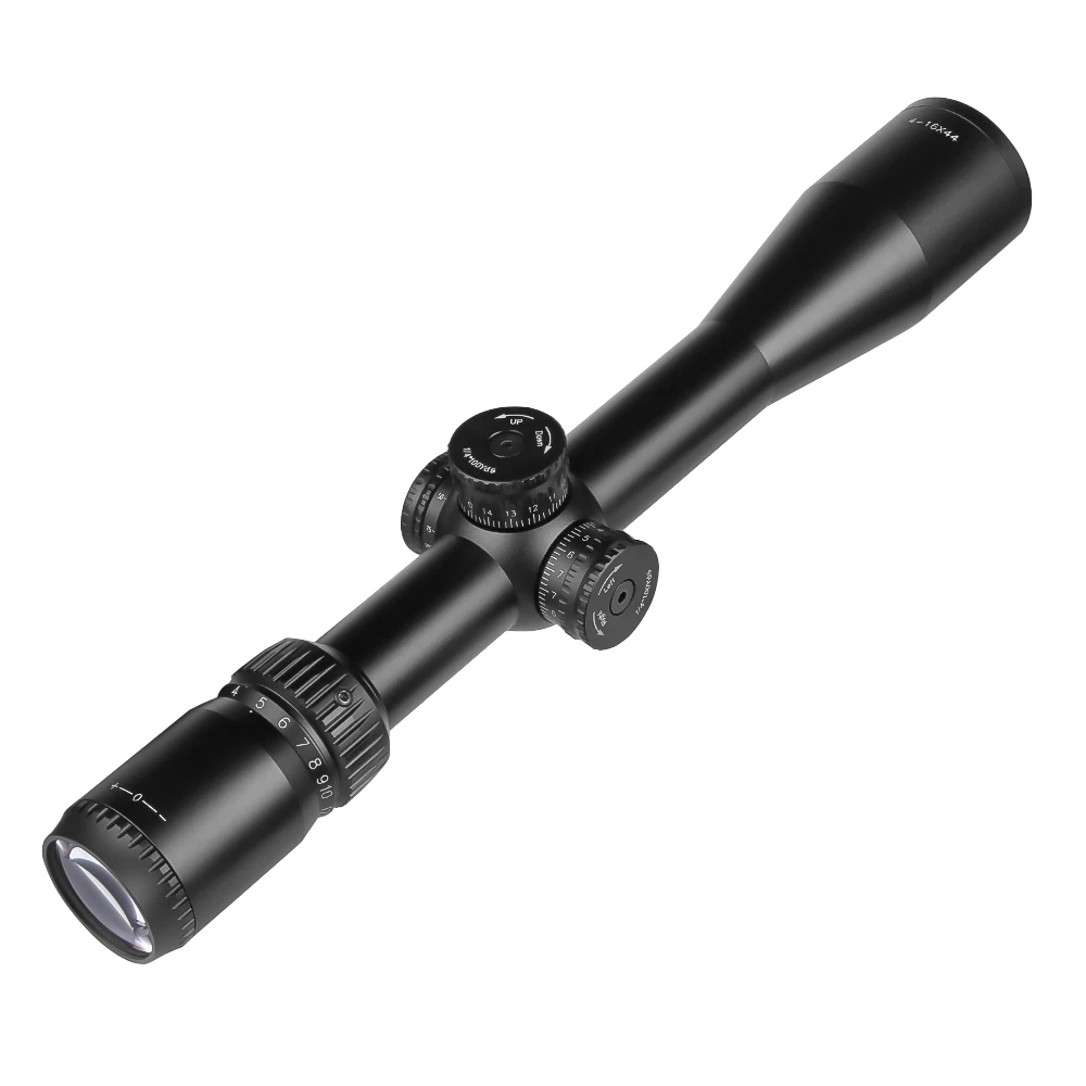 SPINA OPTICS HD 4-16x44 Long Eye Relief Hunting Tactical BDC Etched Glass Reticle Side Parallax Riflescope Sight .5.56.308etc