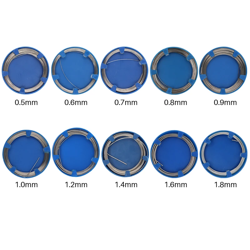 1pc Dental surgery stainless steel orthodontic wire, easy to bend, flexible and durable single strand wire, multiple models