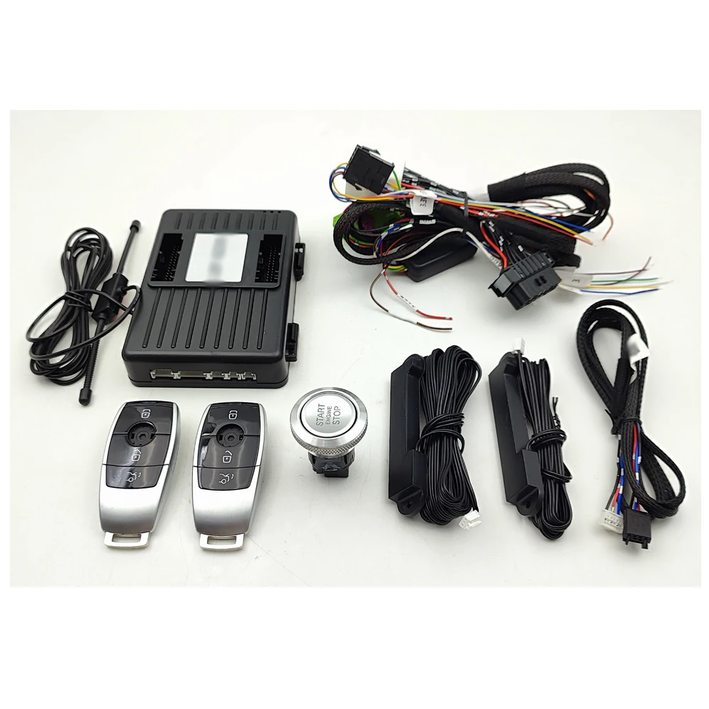 Lower Trims Upgrade Car Push Start System For 2010-2015 Vito Viano W639 /2005- 2009 Vito Viano Remote Start Auto PKE Keyless