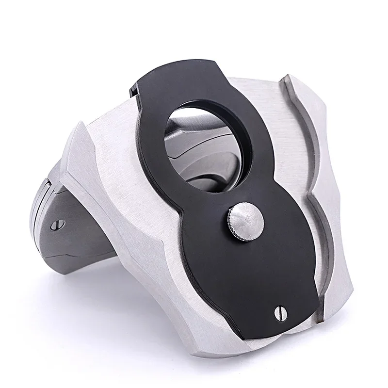 Cigar Cutter Knife Puncher Scissors Stainless Steel Cigar Knife Double Blades Cigar Cutter Guillotine Cutting Tool