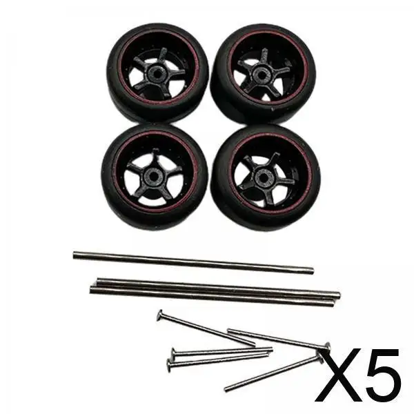 إطارات سيارات التحكم عن بعد بمقياس 1:64، جنوط معدنية، قطع غيار بديلة، ملحقات للسيارات الصغيرة التي تعمل بالتحكم عن بعد، سهلة التركيب