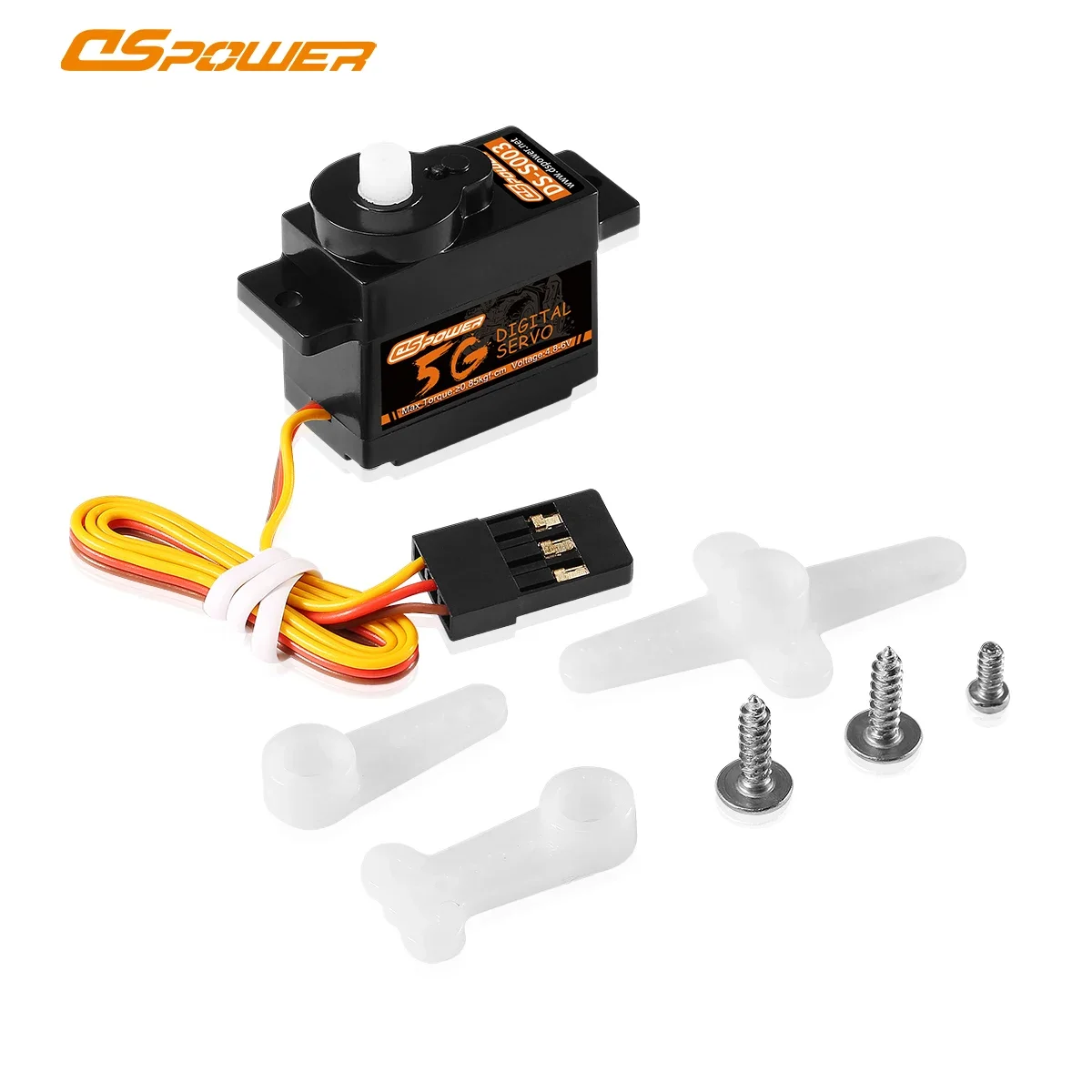 DSPOWER 5g Mini Coreless Digital Servo Plastic Gear Micro for 1/28 RC Car WLtoys K969 K989 K999 Q Airplane Fix Wing Robot Boat