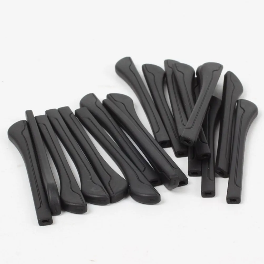 20Pcs Silicone Anti-Slip Glasses Leg Covers Replaceable Temple Tips Sleeve Soft Elastic Glasses Ear Grips Eyewear Accessories