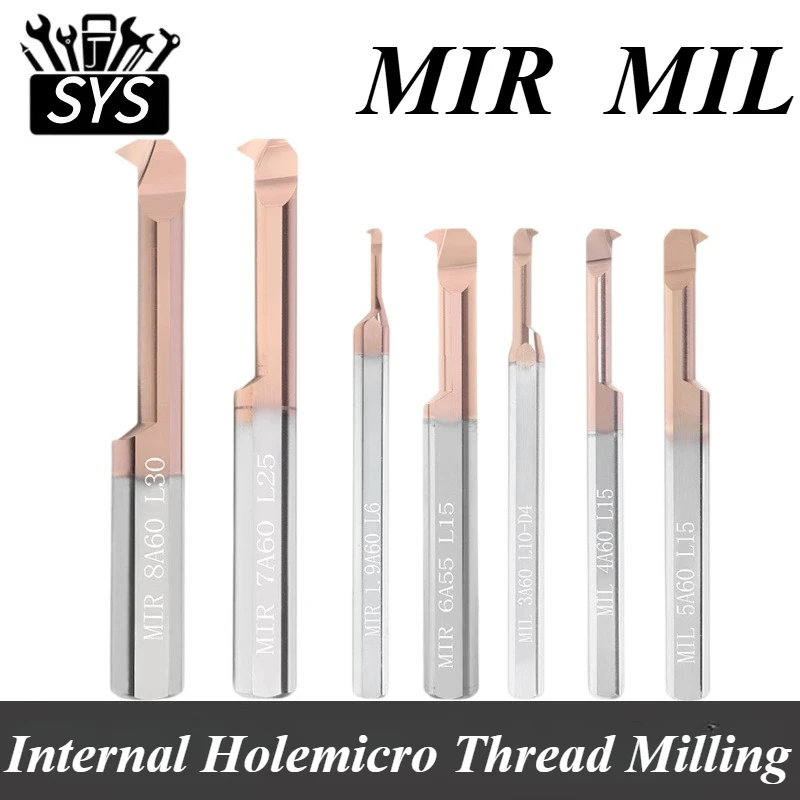 MIR MIL ثقب صغير موضوع مملة أداة MIR3 MIR4 MIR5 MIR6 MIR8 A60 L55 L15 L22 L32 قطر صغير كربيد الموضوع أداة عمود تخريم
