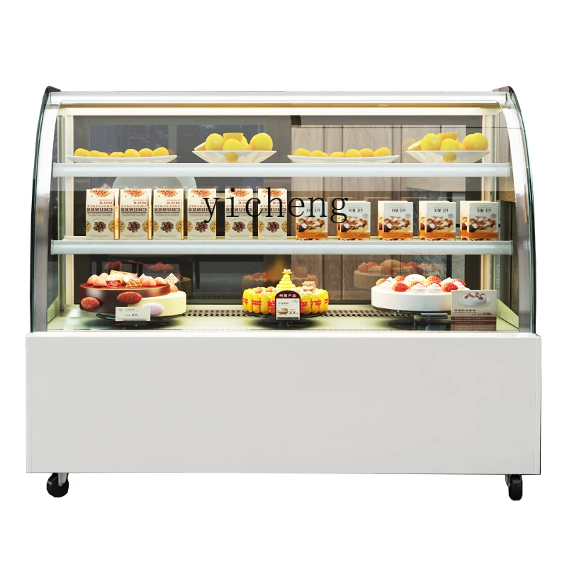 

Tqh Cake Counter Refrigerated Display Cabinet Commercial Fruit Cooked Food Dessert Pastry Mousse Cabinet