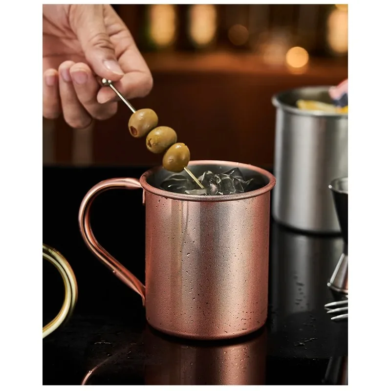 

Медный стакан с эффектом ковки, стакан из нержавеющей стали